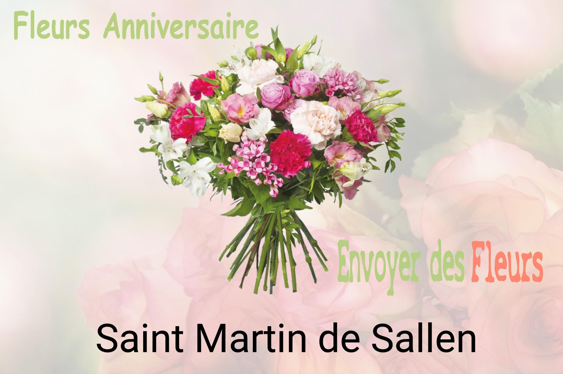 Bouquet de fleurs d’anniversaire livré à Saint-Martin-de-Sallen