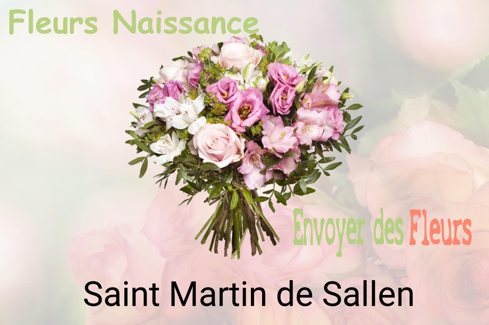 Bouquet de fleurs de naissance livré à Saint-Martin-de-Sallen